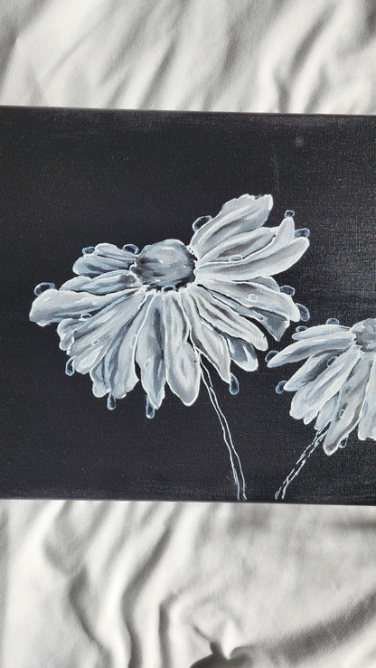 Raining Daisies - Acrylic - 8x10 Inches