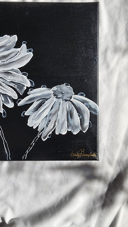 Raining Daisies - Acrylic - 8x10 Inches